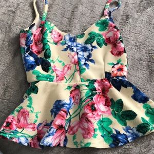Floral pattern top